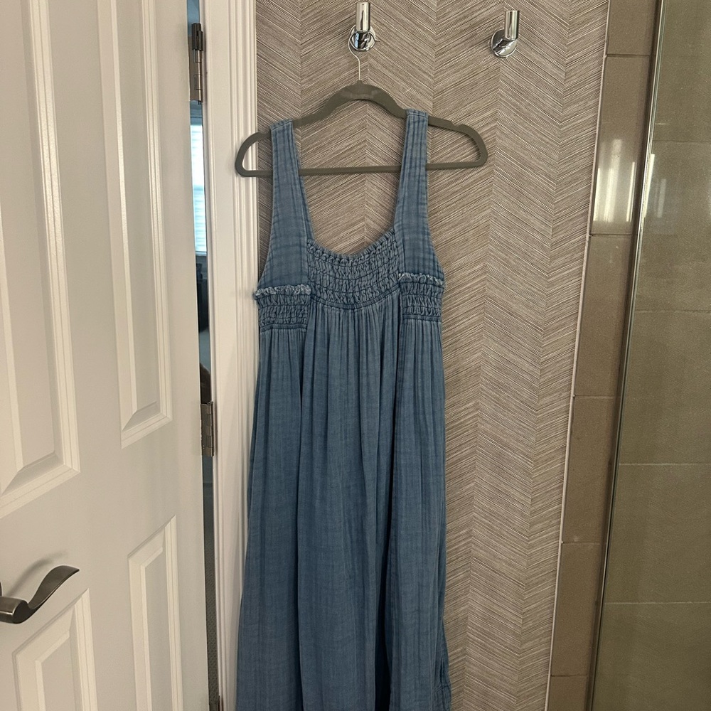 Free People Indigo Delphine Midi Dress - Picture 4 of 6